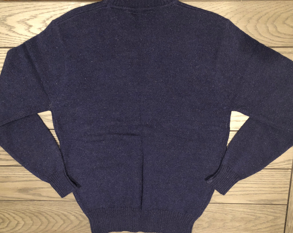 VTG 70s/80s Men's Navy Blue Crew Neck Pullover Preppy Sweater *Shillito Rikes XL