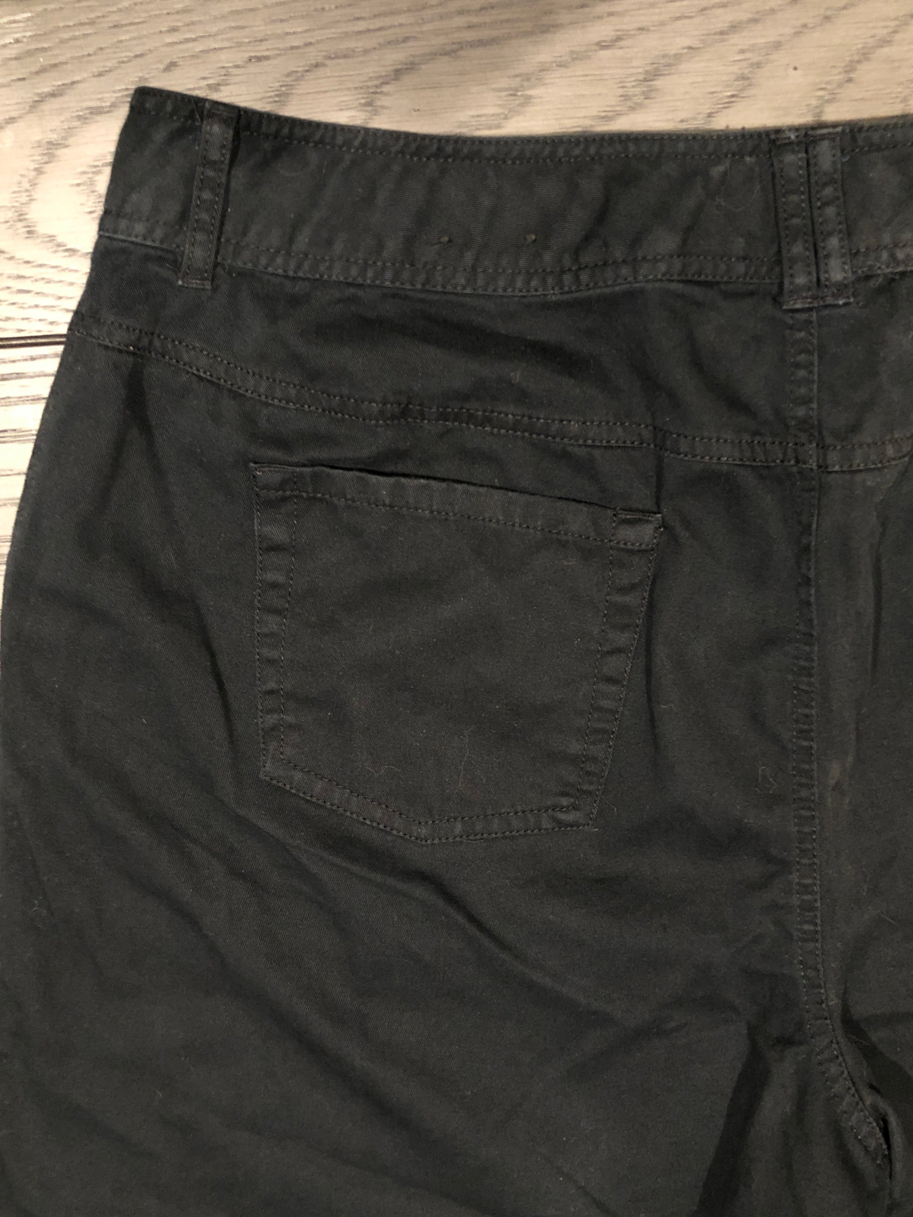 Vtg Y2K Black 4 Pocket Cotton Shorts w/Belt Loops | Sonoma Life Style Woman | 18W