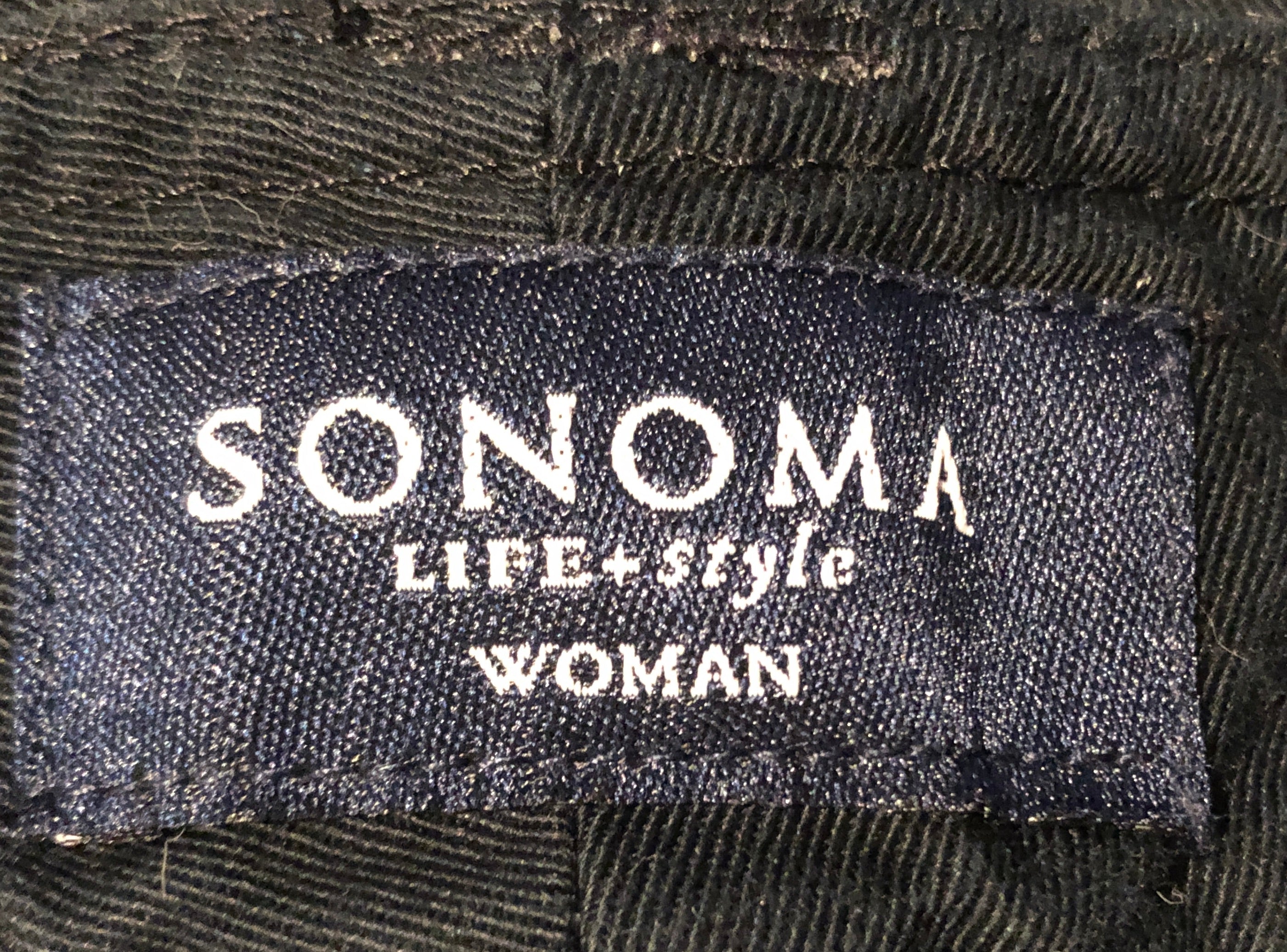 Vtg Y2K Black 4 Pocket Cotton Shorts w/Belt Loops | Sonoma Life Style Woman | 18W
