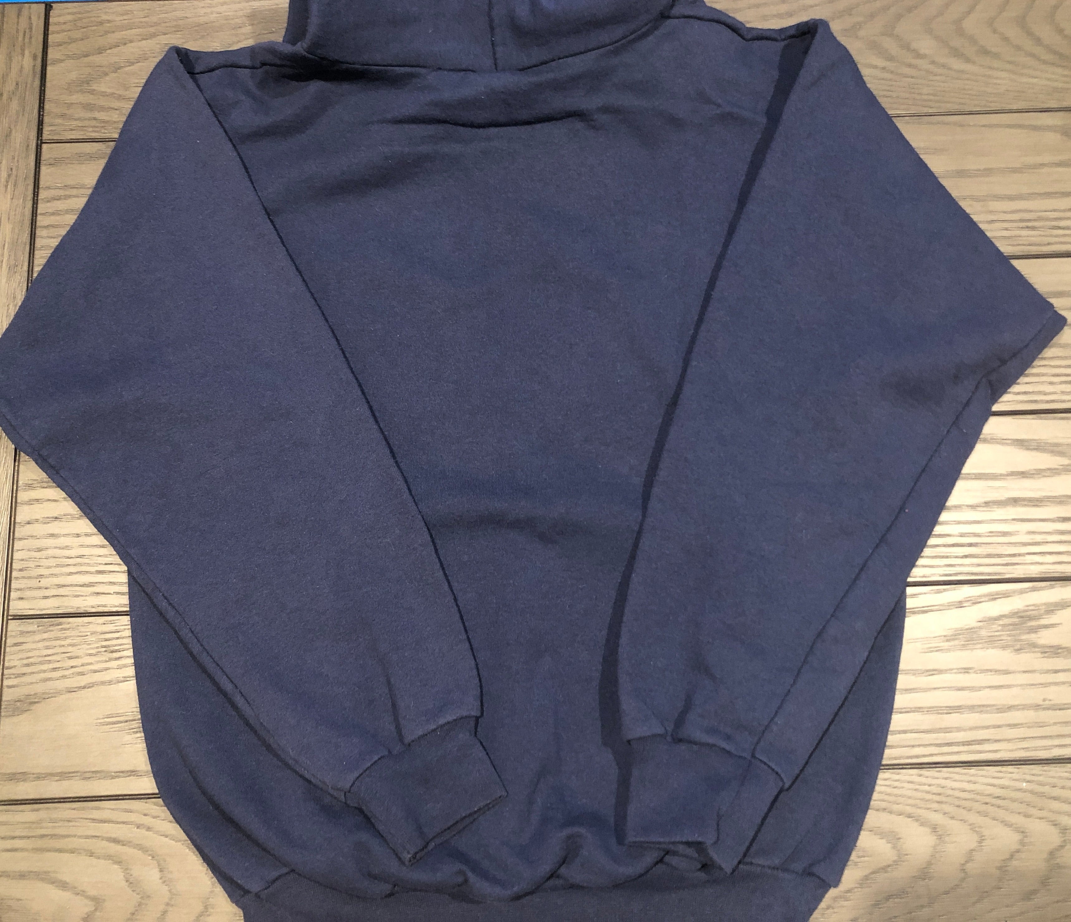VTG Y2K Colton's Steak House & Grill Navy Embroidered Logo Hoodie Sweatshirt~M