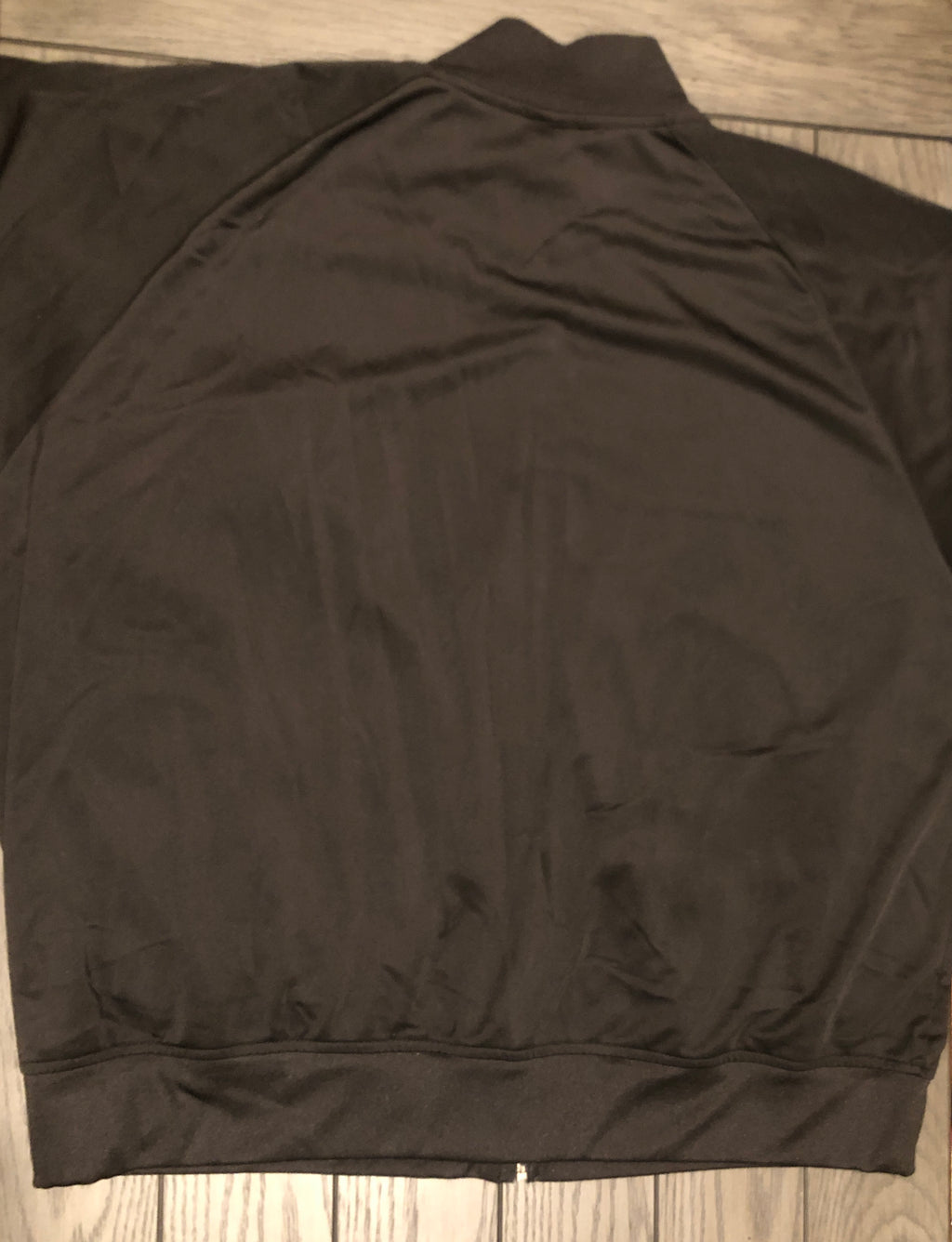 Vtg 90s/Y2K~Athletic Works~Men's Big/Tall Black/White Zip Front Track Jacket~3XL