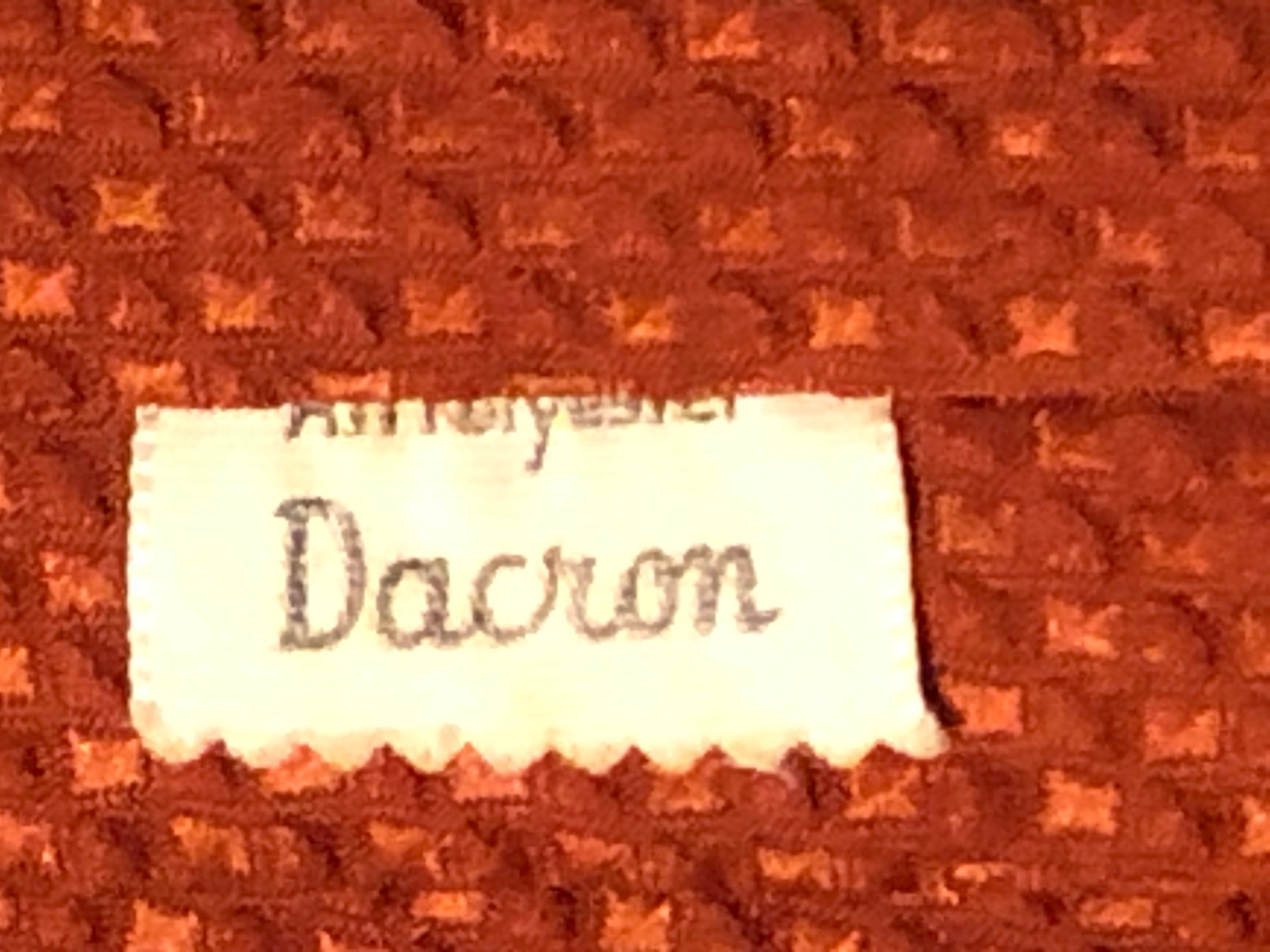 Vintage 60s Rusty Orange Dacron Polyester 14.25" Boy's/Youth Clip On Neck Tie